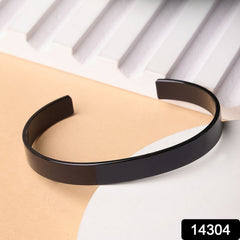 Midnight Forge Stainless Kada Bracelet for Men
