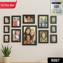 Black 12 Photo Frame Set