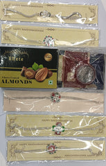 silver rakhi gift set