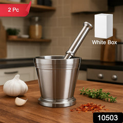 Stainless Steel Mortar Bowl for Grinding