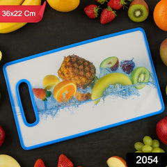 Large Rectangular Fruit Print Cutting Board (36x22cm / 1 Pc)