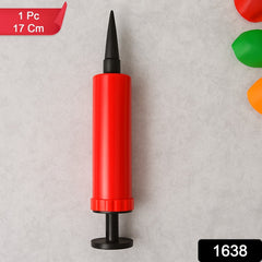 Manual balloon air pump for inflating party balloons