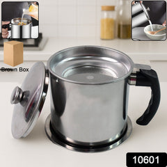Household grease separator pot for oil filtering