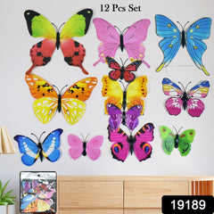 Multicolor butterfly wall stickers close-up
