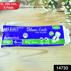 Ultra-Thin Blue Lady Sanitary Pad front view