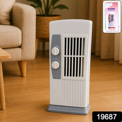 Orbit Micro Oscillating Tower Fan in use