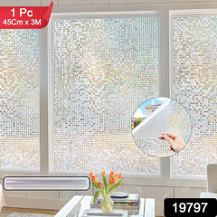 Decorative Window Film 45 cm x 3 m - (Not-Adhesive / 1 Pc)
