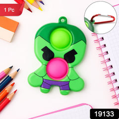 Keychain Clip on Pop It Fidget Toy