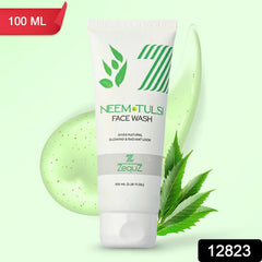 Zequz Face Wash packaging with natural ingredients