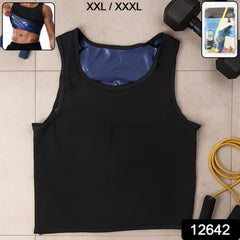 Gym workout with sweat shaper tank top