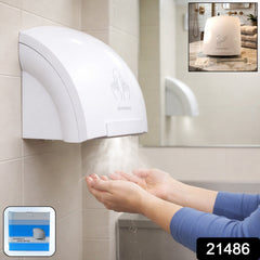 Touchless wall mounted hand dryer for fast drying