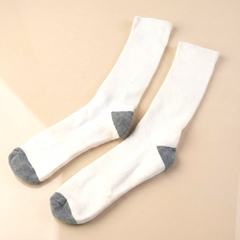 White & Grey Comfort Long Socks (1 Pair)