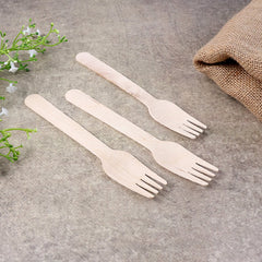 Freshee 160mm wooden fork with food