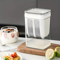 Inner hanging strainer basket for yogurt