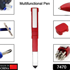 Portable tool pen with stylus and screwdriver features