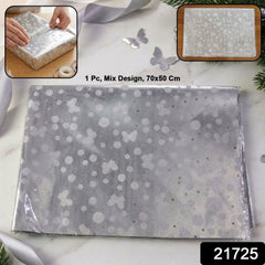 Butterfly pattern gift wrap paper folded