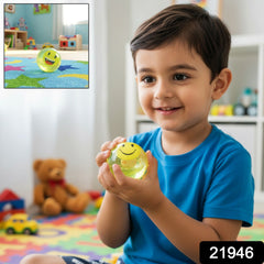LED Light Up Water Ball Toy with Floating Emoji