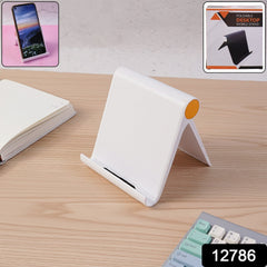 Foldable mobile stand showing side angle