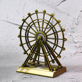 Metal Desktop Table Decoration with Wheel Tower Design