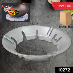 Gas stove burner cover placed on burner