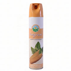 Sandalwood fragrance air freshener spray bottle
