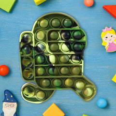 Pop It Fidget Toy bubble popping action