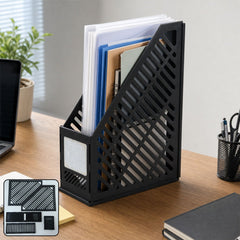 Plastic vertical file holder stand desk