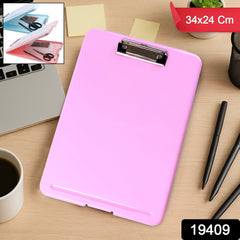 A4 Size Hard Plastic Clipboard File Folder (1 Pc)