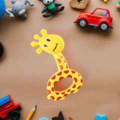 3-piece baby rattle set displayed
