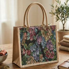 Eco-friendly floral print shopping bag