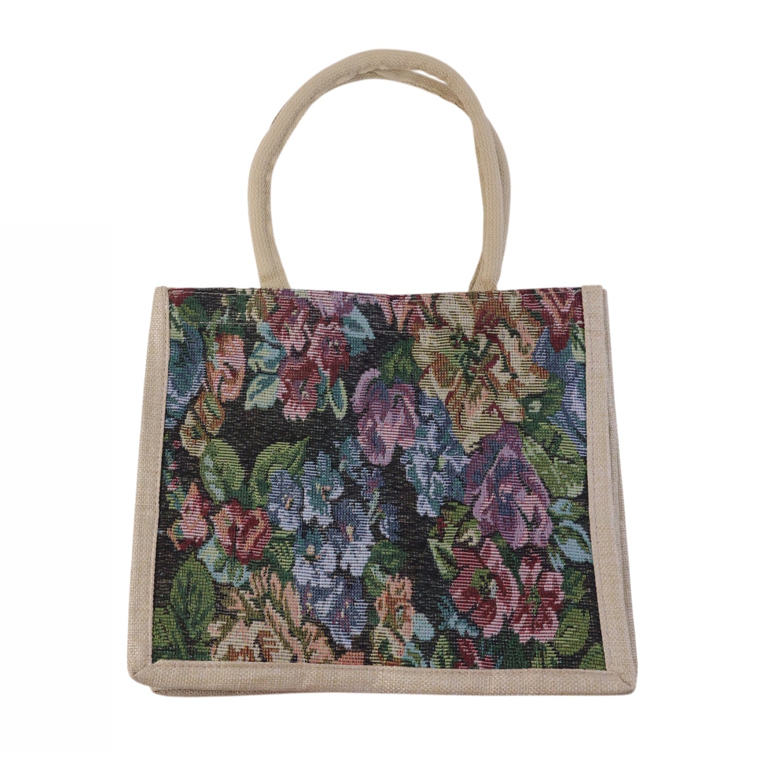 Durable multipurpose floral print tote bag