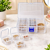 Transparent Compartment Storage Box with Removable Mini Cases (1 Pc)