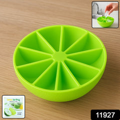 Citrus cool lemon wedge ice mold in silicone tray