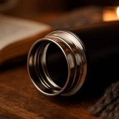 Black Vacuum Bottle with Digital Display