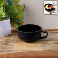 Premium deep handle bowl filled with cereal