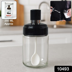 Premium Transparent Glass Container Jar with Airtight Lid