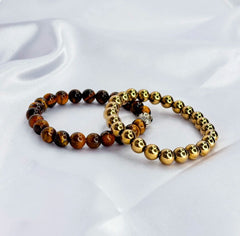Bracelet for Women Men Buddha Lava Tiger Eye Bracelets on Hand Healing Reiki Bead Crystal Bangles