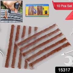 Tire repair strips fixing tread