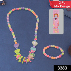 Colorful kids necklace in the combo set