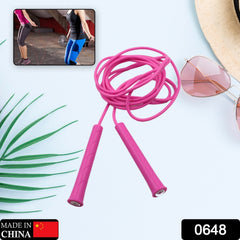 Durable latex wire jump rope for high-speed skipping
