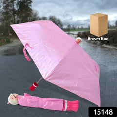 Cartoon Umbrella RainyTale Design in Use