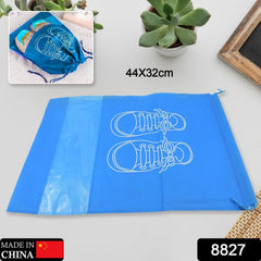 Transparent window detail on shoe storage bag