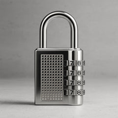 Heavy-Duty 4-Digit Resettable Combination Padlock (1 Pc)