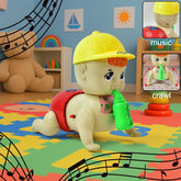 Battery operated crawling baby toy with music and lights