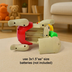 Smart crawling baby toy with flashing lights