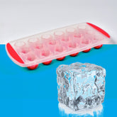 Flower shape silicone ice tray with 18 cavities