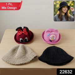 Warm bucket cap for cold weather