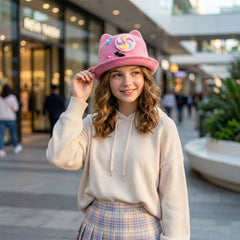 Mixed design bucket cap front view