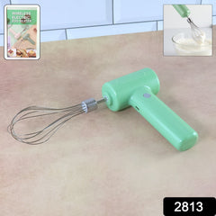 Cordless Electric Whisk with ergonomic handle and balloon whisk