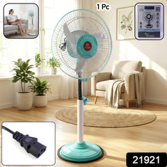 12V DC Hybrid Pedestal Fan with adjustable height